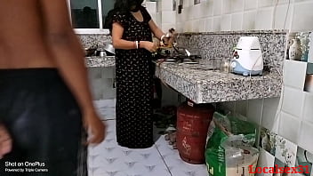 mom shock and son sex in the kitchen