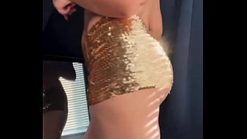 in tight dress almost caught