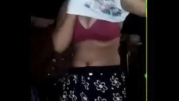 big boobs hot mom in bra at home