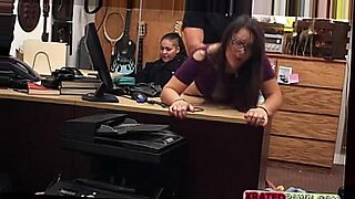cheating mixed whore in glasses fucks while bfs at work