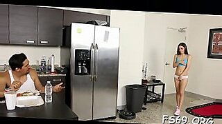 mom hot sex and hot pumping bastard fucking hard in the kitchen