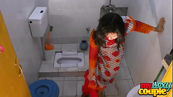 indian girl bathing