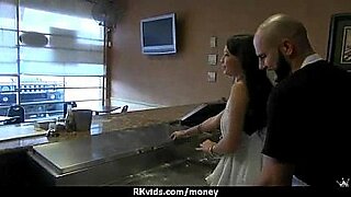 sexy european amateur brunette gets fucked for money on the homecam