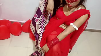 traditional indian bengali first night full sex in red choli