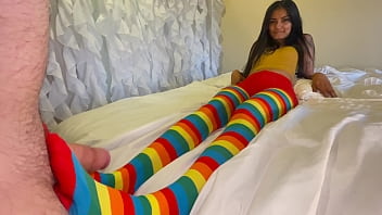 lesbian footjob and blowjob