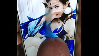 asian horny kaiya with beautiful tits get big white cock in that super tight lit