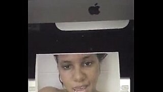 solo girl watches porn and masturbating