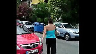 big ass and boobs on road prank