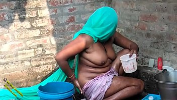 desi girl taking bath with her brother