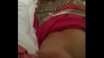 pantyhouse wife removing saree and blouse showing beautyful boobs