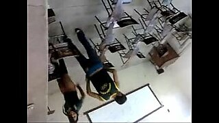 hot teacher catches a guy masturbating